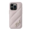 Karl Lagerfeld KLHCP15XPQDSMGP iPhone 15 Pro Max 6.7 różowy/pink hardcase Diagonal Quilted Script